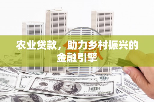秦淮农业贷款，助力乡村振兴的金融引擎
