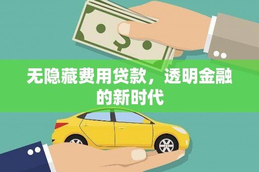 秦淮无隐藏费用贷款，透明金融的新时代