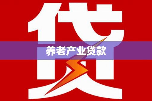 秦淮养老产业贷款