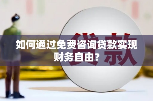 秦淮如何通过免费咨询贷款实现财务自由？