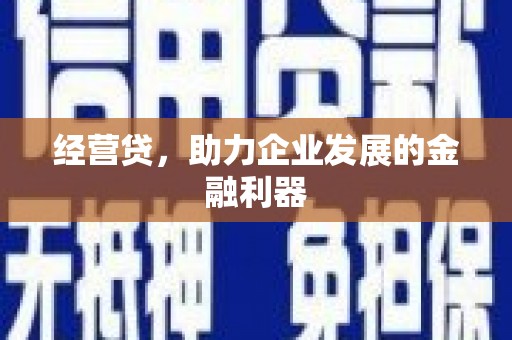秦淮经营贷，助力企业发展的金融利器