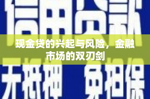 秦淮现金贷的兴起与风险，金融市场的双刃剑
