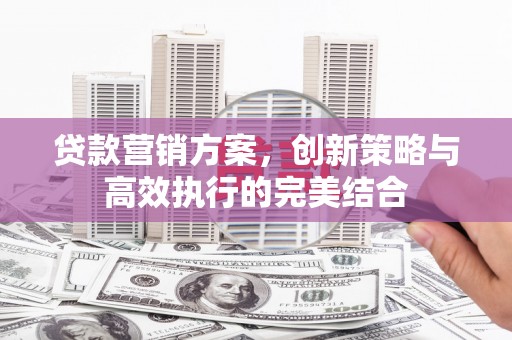 秦淮贷款营销方案，创新策略与高效执行的完美结合