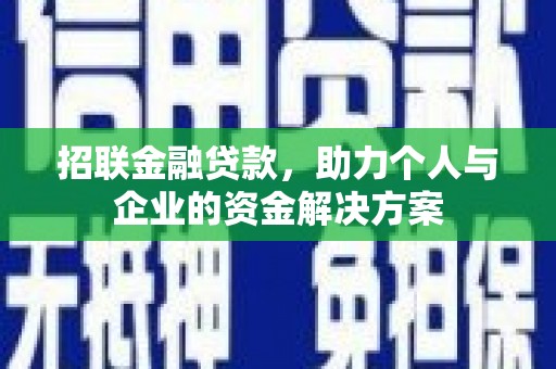 秦淮招联金融贷款，助力个人与企业的资金解决方案