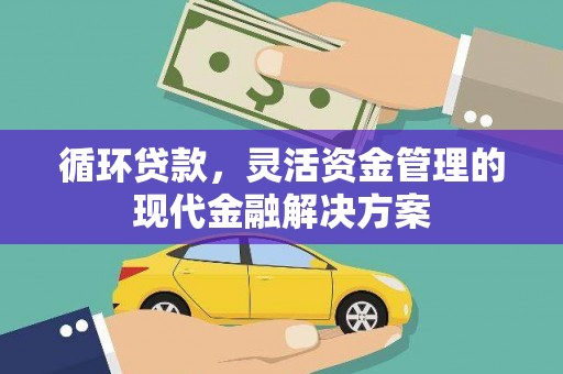 秦淮循环贷款，灵活资金管理的现代金融解决方案