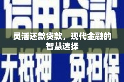 秦淮灵活还款贷款，现代金融的智慧选择