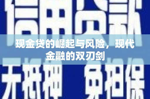 秦淮现金贷的崛起与风险，现代金融的双刃剑