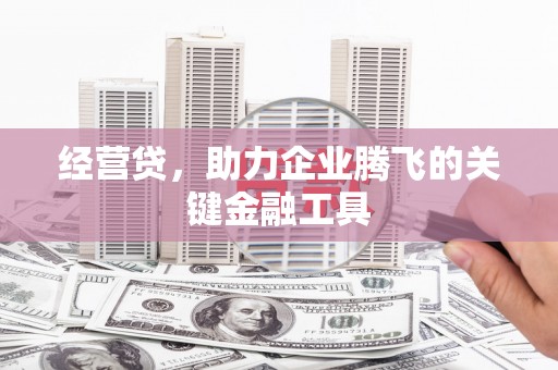 秦淮经营贷，助力企业腾飞的关键金融工具