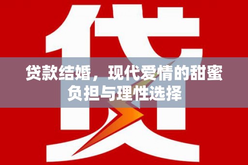 秦淮贷款结婚，现代爱情的甜蜜负担与理性选择