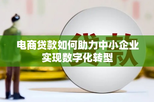 秦淮电商贷款如何助力中小企业实现数字化转型
