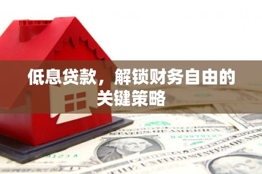 秦淮低息贷款，解锁财务自由的关键策略