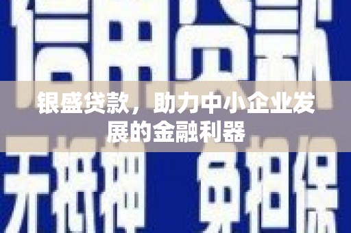 秦淮银盛贷款，助力中小企业发展的金融利器