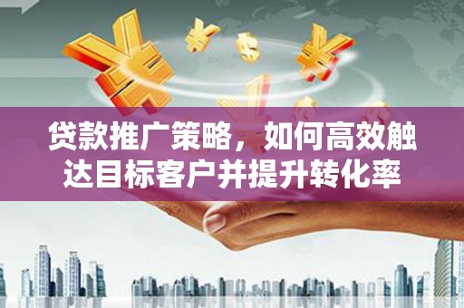 秦淮贷款推广策略，如何高效触达目标客户并提升转化率