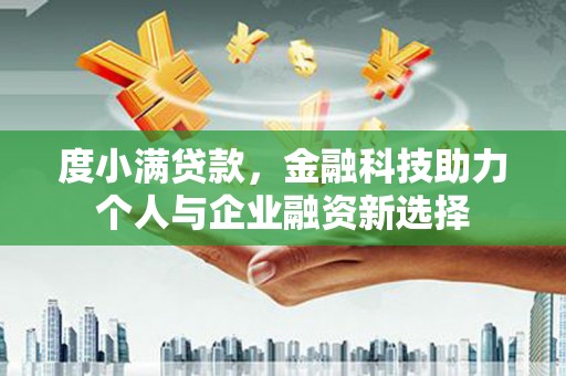 秦淮度小满贷款，金融科技助力个人与企业融资新选择