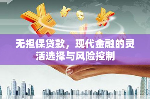 秦淮无担保贷款，现代金融的灵活选择与风险控制