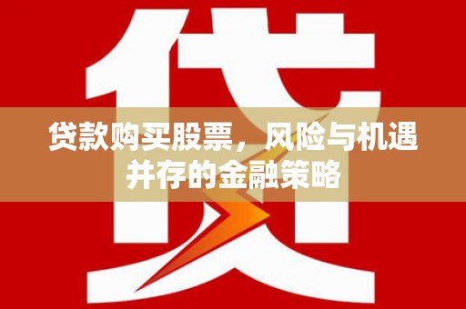 秦淮贷款购买股票，风险与机遇并存的金融策略