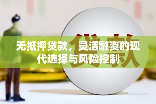 秦淮无抵押贷款，灵活融资的现代选择与风险控制