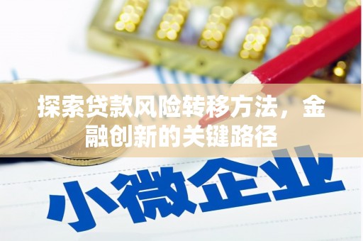 秦淮探索贷款风险转移方法，金融创新的关键路径