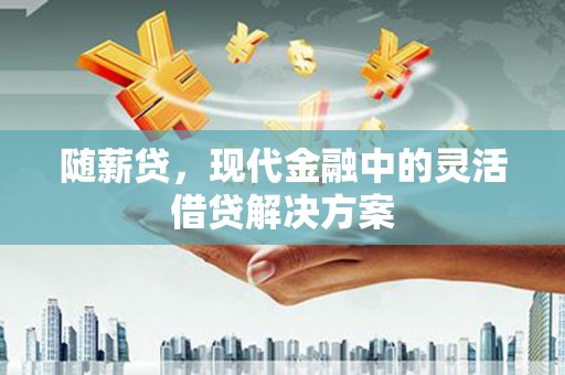 秦淮随薪贷，现代金融中的灵活借贷解决方案