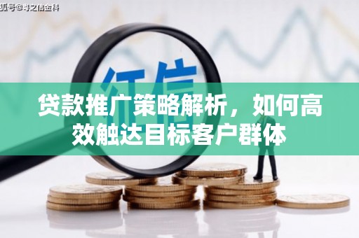 秦淮贷款推广策略解析，如何高效触达目标客户群体