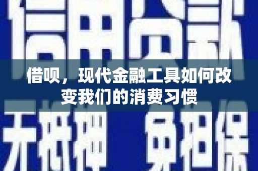秦淮借呗，现代金融工具如何改变我们的消费习惯