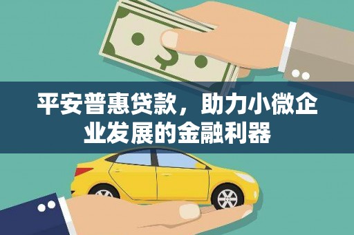 秦淮平安普惠贷款，助力小微企业发展的金融利器