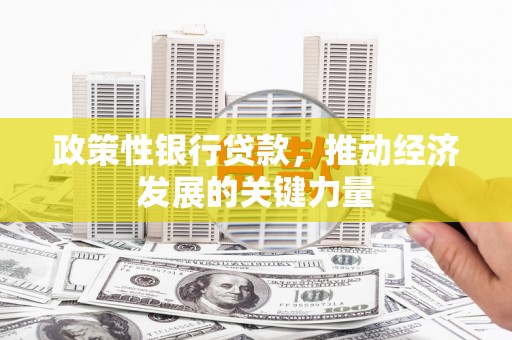 秦淮政策性银行贷款，推动经济发展的关键力量