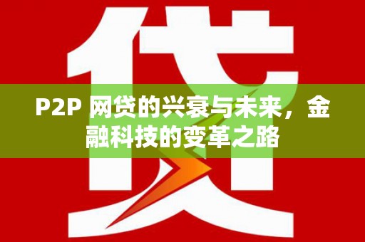 秦淮P2P 网贷的兴衰与未来，金融科技的变革之路