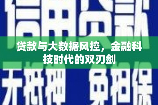 秦淮贷款与大数据风控，金融科技时代的双刃剑