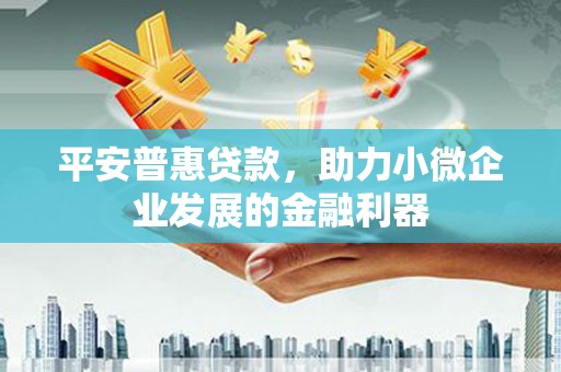 秦淮平安普惠贷款，助力小微企业发展的金融利器