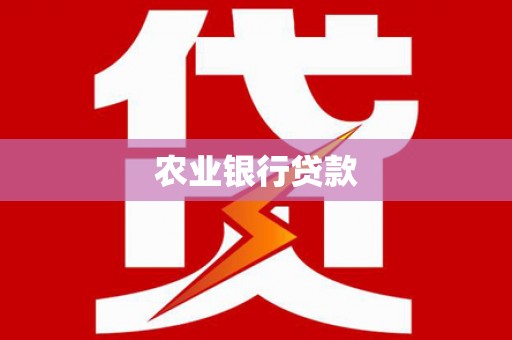 秦淮农业银行贷款