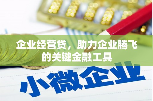 秦淮企业经营贷，助力企业腾飞的关键金融工具