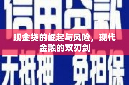秦淮现金贷的崛起与风险，现代金融的双刃剑