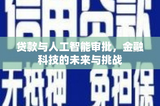 秦淮贷款与人工智能审批，金融科技的未来与挑战