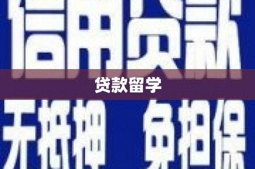 秦淮贷款留学