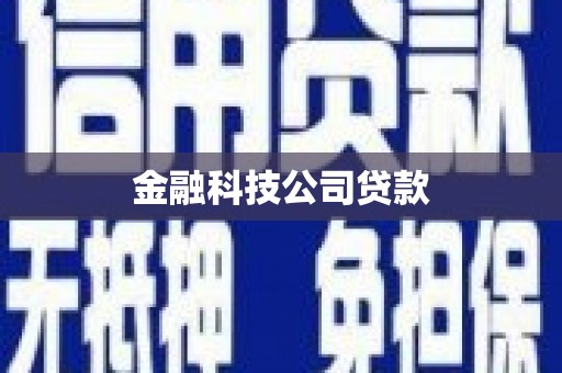 秦淮金融科技公司贷款