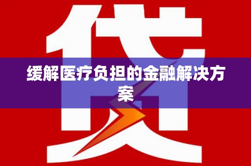秦淮缓解医疗负担的金融解决方案